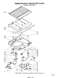 COMPARTMENT SEPARATOR Diagram and Parts List for ET18XKXRWR4  Whirlpool Refrigerator