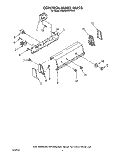 CONTROL PANEL Diagram and Parts List for KAWE540WAL0  KitchenAid Washer