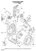BULKHEAD PARTS, OPTIONAL PARTS (NOT INCLUDED) Diagram and Parts List for YMED5620TQ0  Maytag Dryer