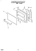 FREEZER DOOR, LIT/OPTIONAL Diagram and Parts List for KTRS19MDWH01  Whirlpool Refrigerator