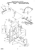 REAR PANEL Diagram and Parts List for CA2751XYN0  Whirlpool Washer
