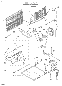 UNIT Diagram and Parts List for 7MET18GKDN00  Whirlpool Refrigerator