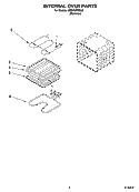 INTERNAL OVEN PARTS Diagram and Parts List for IBS330PRS02  Whirlpool Wall Oven