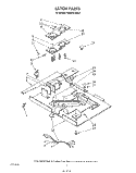 LATCH Diagram and Parts List for KEBI241SBL0  KitchenAid Wall Oven