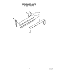 BACKGUARD Diagram and Parts List for SF3000SRW0  Whirlpool Range