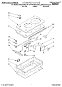 SECTION Diagram and Parts List for KGCT025AWH0  KitchenAid Cooktop