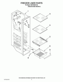 FREEZER LINER PARTS Diagram and Parts List for GSF26C5EXY03  Whirlpool Refrigerator