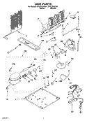 UNIT Diagram and Parts List for ET8LFKXKQ01  Whirlpool Refrigerator
