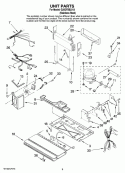 UNIT PARTS Diagram and Parts List for G25EFSB2313  Whirlpool Refrigerator