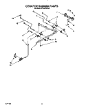 COOKTOP BURNER Diagram and Parts List for SF310PEYQ0  Whirlpool Range