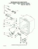 REFRIGERATOR LINER PARTS Diagram and Parts List for KBRS20EVMS1  KitchenAid Refrigerator
