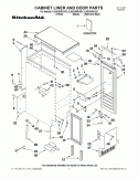 CABINET LINER AND DOOR PARTS Diagram and Parts List for KUIS15NRXS0  KitchenAid Ice Maker