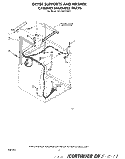 DRYER SUPPORTS AND WASHER CABINET H Diagram and Parts List for KELC500SWH1  KitchenAid Washer Dryer Combo