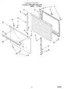 DOOR, LIT/OPTIONAL Diagram and Parts List for FEP310GW0  Roper Range