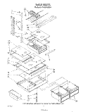 SHELF Diagram and Parts List for ET18GKXSW04  Whirlpool Refrigerator