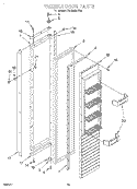 FREEZER DOOR Diagram and Parts List for KSSS36MDX04  KitchenAid Refrigerator