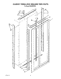 CABINET TRIMS AND BREAKER TRIM Diagram and Parts List for KSSS42DWX00  KitchenAid Refrigerator