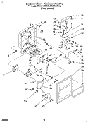 DISPENSER FRONT Diagram and Parts List for 8ED22DQXDW00  Whirlpool Refrigerator
