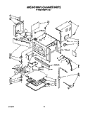 MICROWAVE CABINET Diagram and Parts List for KEMI371TBL1  KitchenAid Microwave Oven Combo