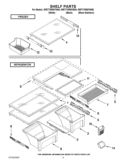 SHELF PARTS Diagram and Parts List for WRT779RWYM00  Whirlpool Refrigerator