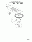 TURNTABLE PARTS Diagram and Parts List for WMH2205XVS1  Whirlpool Microwave