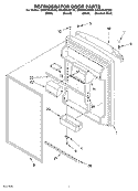 REFRIGERATOR DOOR Diagram and Parts List for GR2SHKXKQ00  Whirlpool Refrigerator