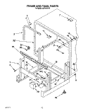 FRAME AND TANK Diagram and Parts List for KPDJ630Y0  KitchenAid Dishwasher