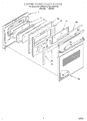 UPPER OVEN DOOR Diagram and Parts List for KEBI100BBL3  KitchenAid Wall Oven