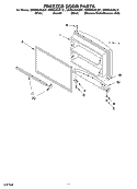FREEZER DOOR, OPTIONAL Diagram and Parts List for GR9SHKXKT01  Whirlpool Refrigerator