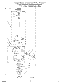 BRAKE AND DRIVE TUBE Diagram and Parts List for RAS8245EN0  Roper Washer