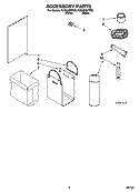 ACCESSORY PARTS Diagram and Parts List for GC900QPPQ0  Whirlpool Trash Compactor