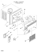 CABINET Diagram and Parts List for 8ACE07LD0  Whirlpool Air Conditioner