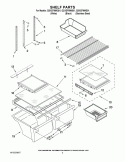 SHELF PARTS Diagram and Parts List for G2IXEFMWQ01  Whirlpool Refrigerator