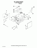 30`` OVEN PARTS Diagram and Parts List for KDRU783VSS02  KitchenAid Range
