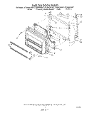 FREEZER DOOR Diagram and Parts List for ET20AKXSW07  Whirlpool Refrigerator