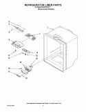 REFRIGERATOR LINER PARTS Diagram and Parts List for 6GX0FHDXXY1  Whirlpool Refrigerator
