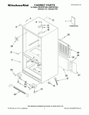 CABINET PARTS Diagram and Parts List for KBLS19KTSS4  KitchenAid Refrigerator