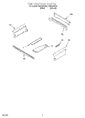 TOP VENTING, OPTIONAL Diagram and Parts List for RS610PXGW1  Whirlpool Range