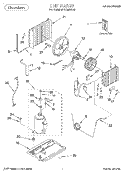 UNIT, LITERATURE Diagram and Parts List for BPAC0500FS0  KitchenAid Air Conditioner