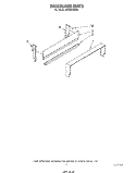 BACKGUARD Diagram and Parts List for SF3007SRW0  Whirlpool Range
