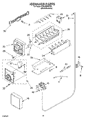 ICEMAKER PARTS Diagram and Parts List for KSRJ22IMST00  KitchenAid Refrigerator
