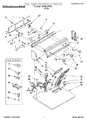 SECTION Diagram and Parts List for KEYE665BWH3  KitchenAid Dryer