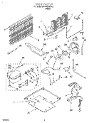 UNIT Diagram and Parts List for 6ET19DKXFW03  Whirlpool Refrigerator