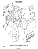 DOOR Diagram and Parts List for DU4040XP1  Whirlpool Dishwasher
