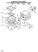 INTERNAL OVEN PARTS Diagram and Parts List for KEBC278KBT04  KitchenAid Wall Oven