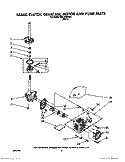 BRAKE, CLUTCH, GEARCASE, MOTOR AND PUMP Diagram and Parts List for TAWL200WW0  Estate Washer