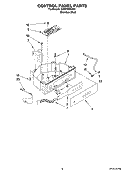 CONTROL PANEL PARTS Diagram and Parts List for KUIO18NNVS0  KitchenAid Ice Maker