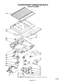 COMPARTMENT SEPARATOR Diagram and Parts List for ET14AKXSW04  Whirlpool Refrigerator