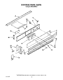 CONTROL PANEL, OPTIONAL Diagram and Parts List for KEDS100WWH2  KitchenAid Range