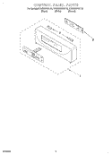 CONTROL PANEL Diagram and Parts List for KEBS207DBL10  KitchenAid Wall Oven